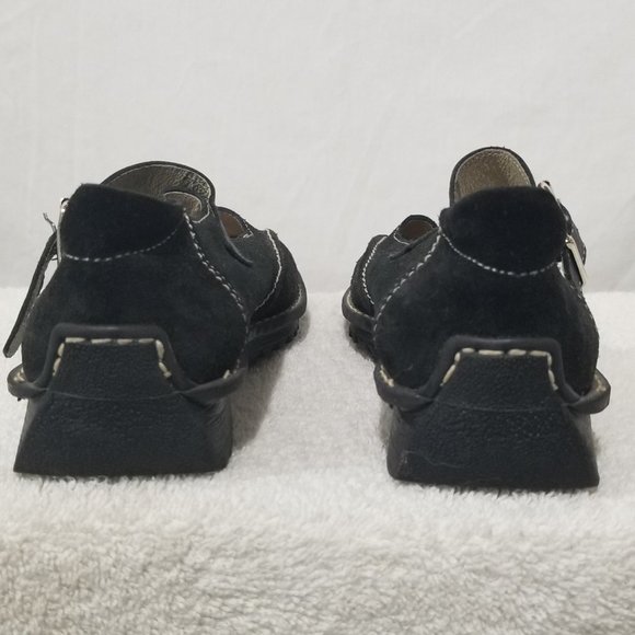 Minibel black leather shoes with white stitch - Picture 5 of 8